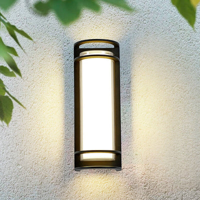 Modern Outdoor Column Waterproof LED Garden Wall Sconce Lamp