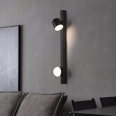 Industrial Aluminum Long Bar Rotatable Simple LED Wall Sconce Lamp