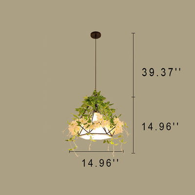 Modern Nordic Creative Simulation Cherry Blossom 1-Light Pendant Light