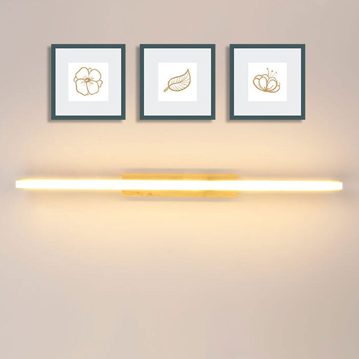 Nordische Minimalistische Log Streifen Eitelkeit Licht LED Wandleuchte 