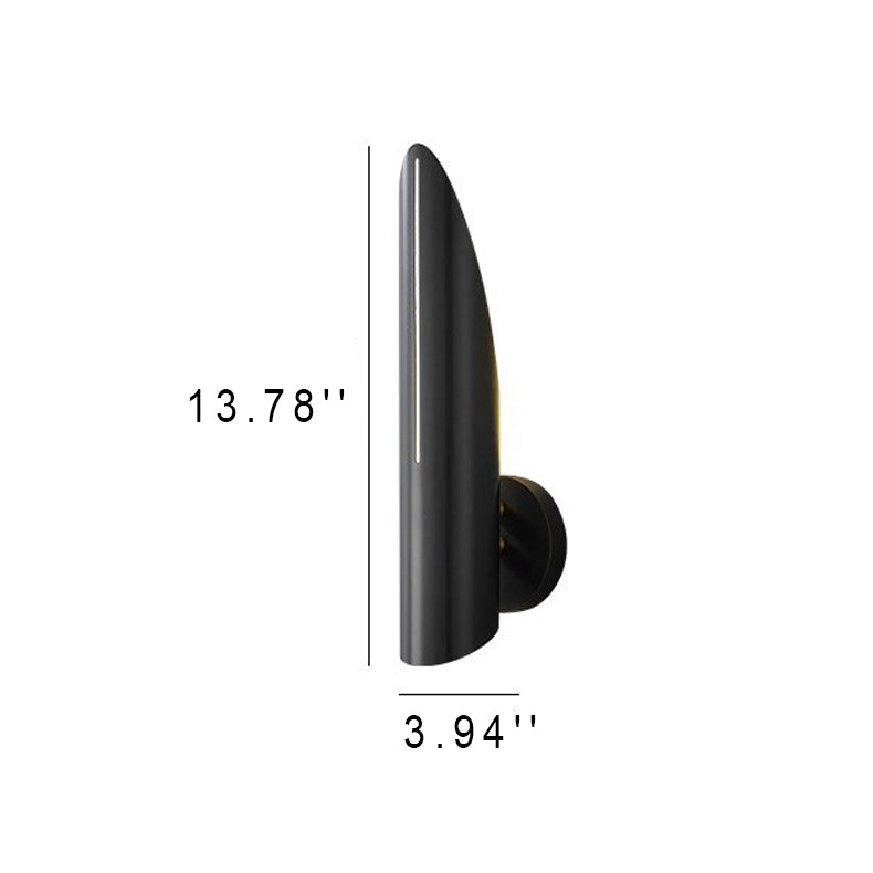 Minimalistic Iron Column 1-Light  Luxury Wall Sconce Lamp