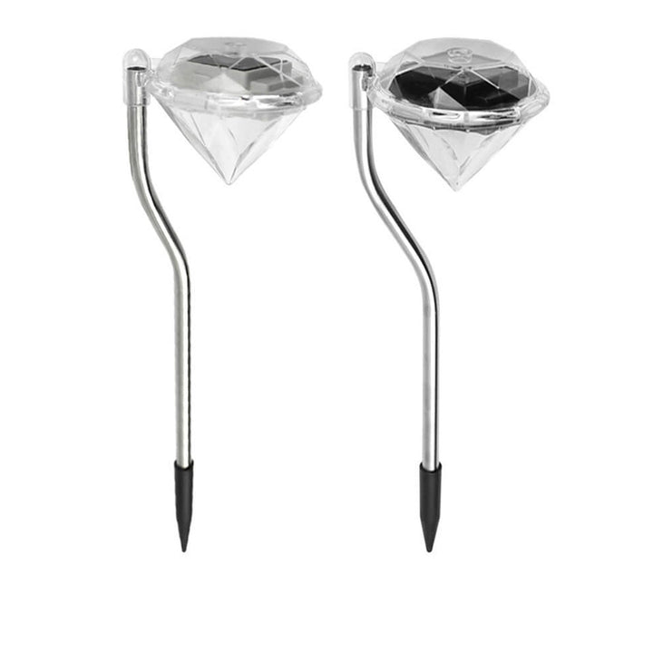 Luz de camino decorativa para jardín exterior LED Solar Diamond Bend 