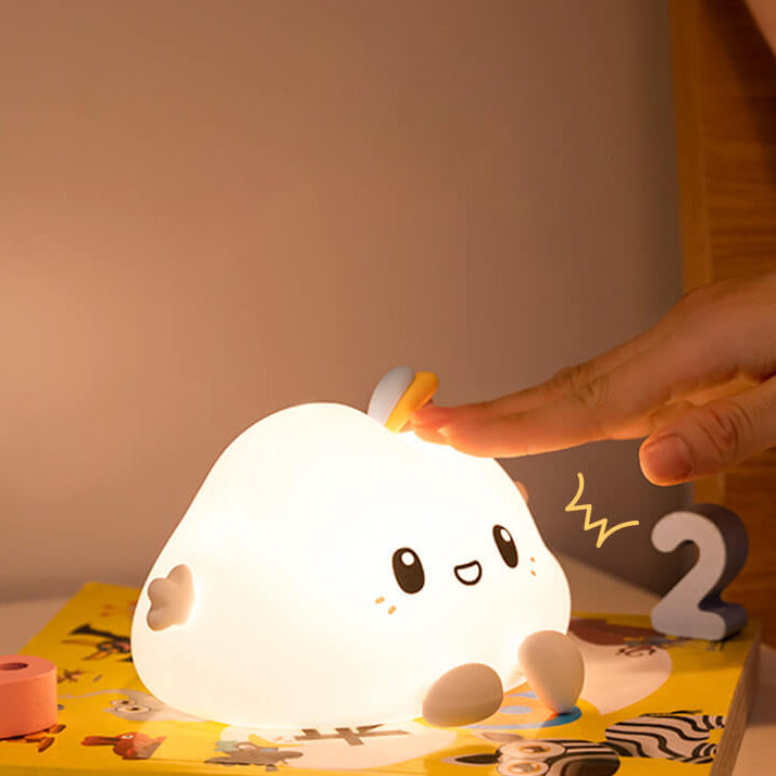Lámpara de mesa LED de diseño moderno de nube creativa de silicona 