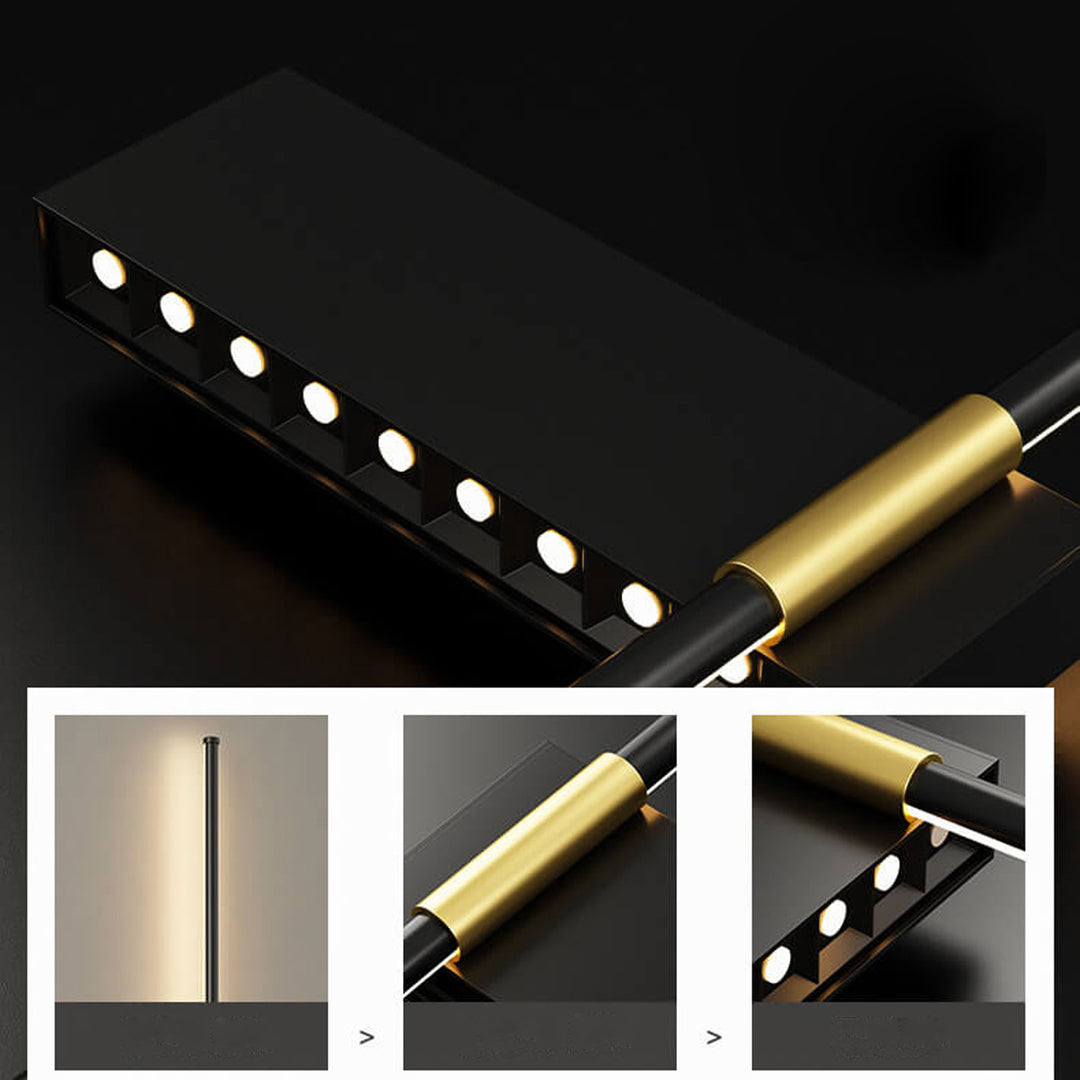 Lámpara de Aplique de Pared LED de Línea Larga de Hierro y Acrílico Minimalista Moderna 