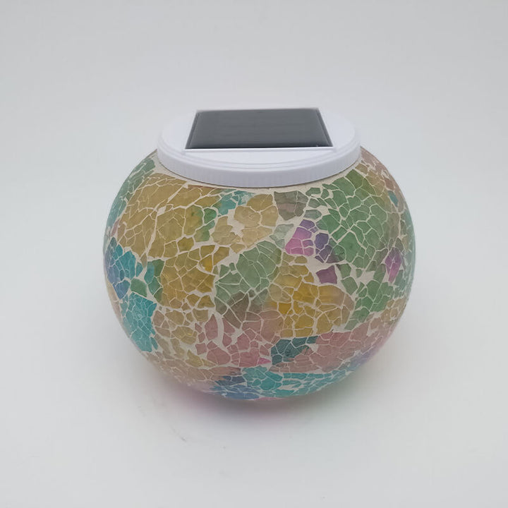 Solar wasserdichte Mosaik dekorative LED Außenleuchte 