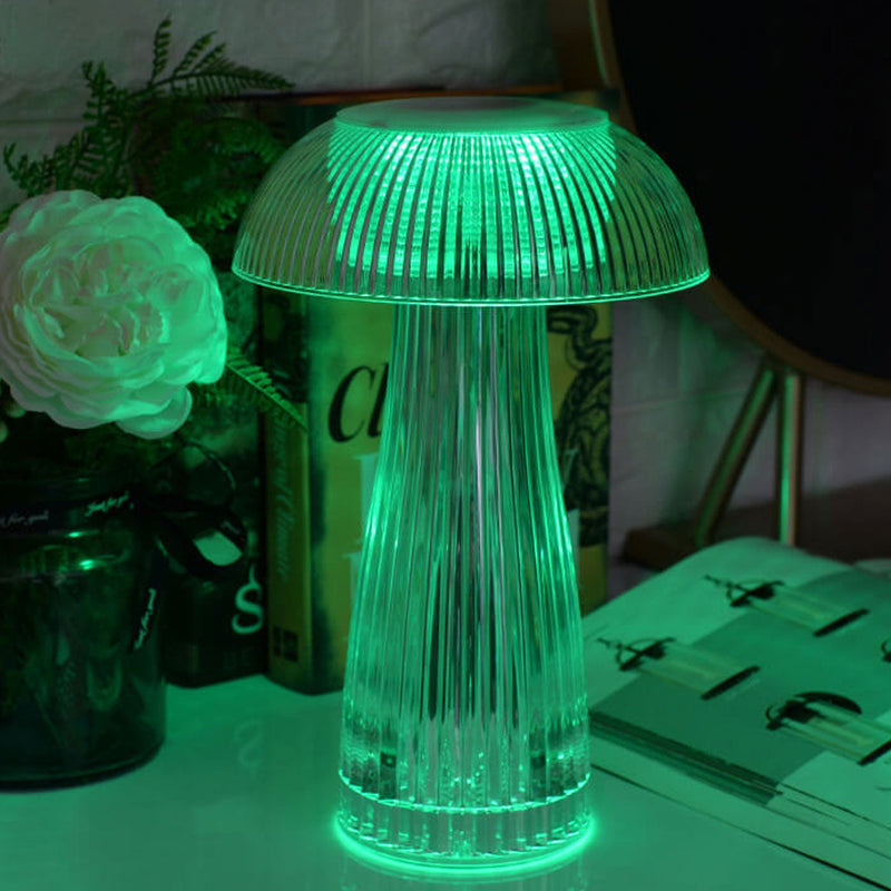 Lampe de table décorative LED à charge tactile éblouissante PMMA Creative Mushroom 
