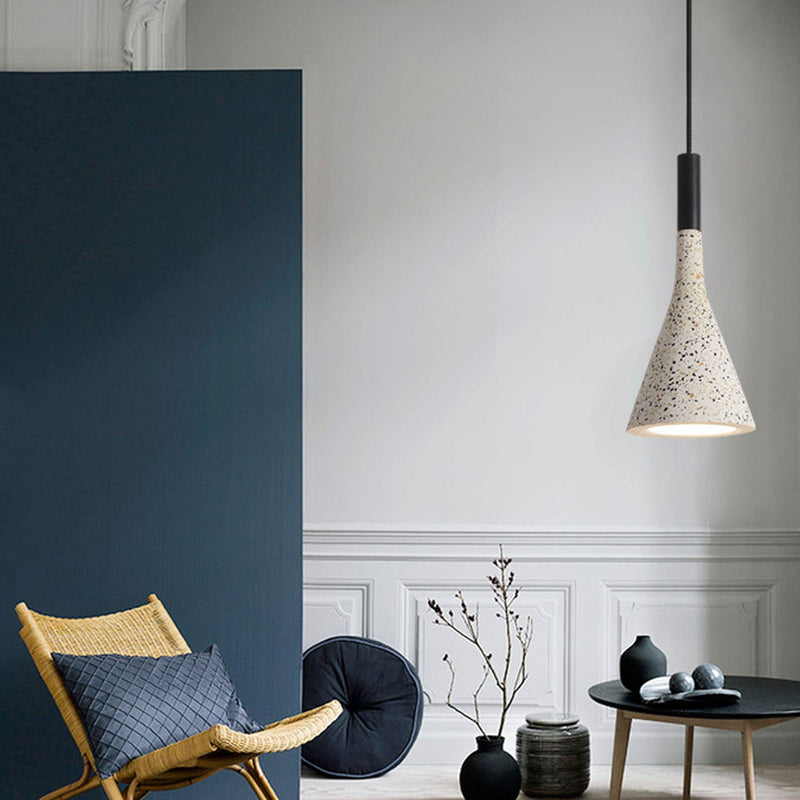 Nordic Minimalist Millstone Hardware Round 1-Light Pendant Light