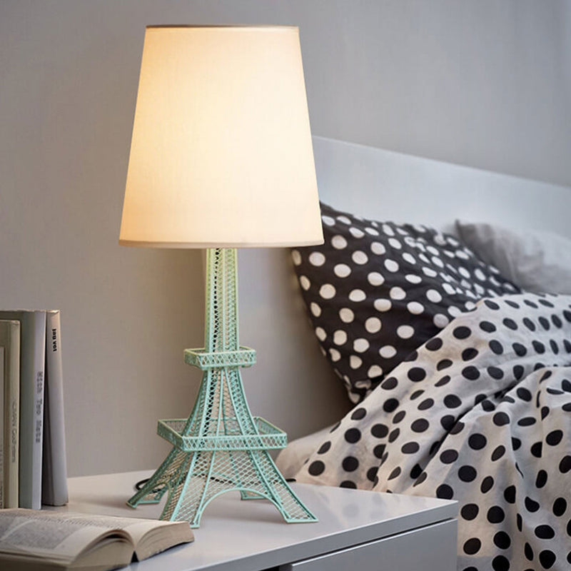 Modern Creative Eiffel Tower Fabric 1-Light Table Lamp