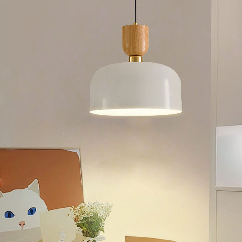 Nordic Minimalist Aluminum Dome 1-Light Pendant Light