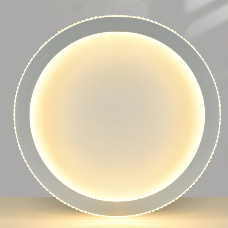 Nordic Iron Acrylic Round  LED Flush Mount Ceiling Light