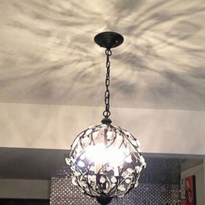 Kreatives Vintage-Kristallzweig-Design 3-Licht-Kronleuchter 