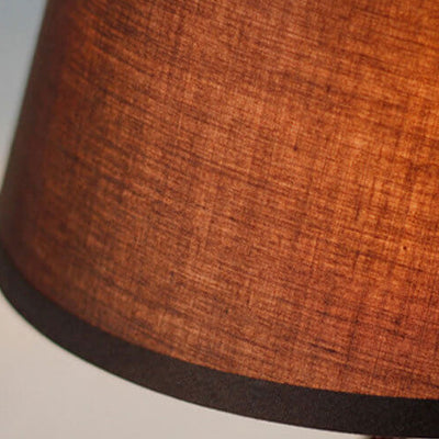 Modern Minimalist Solid Wood Fabric 1-Light Table Lamp