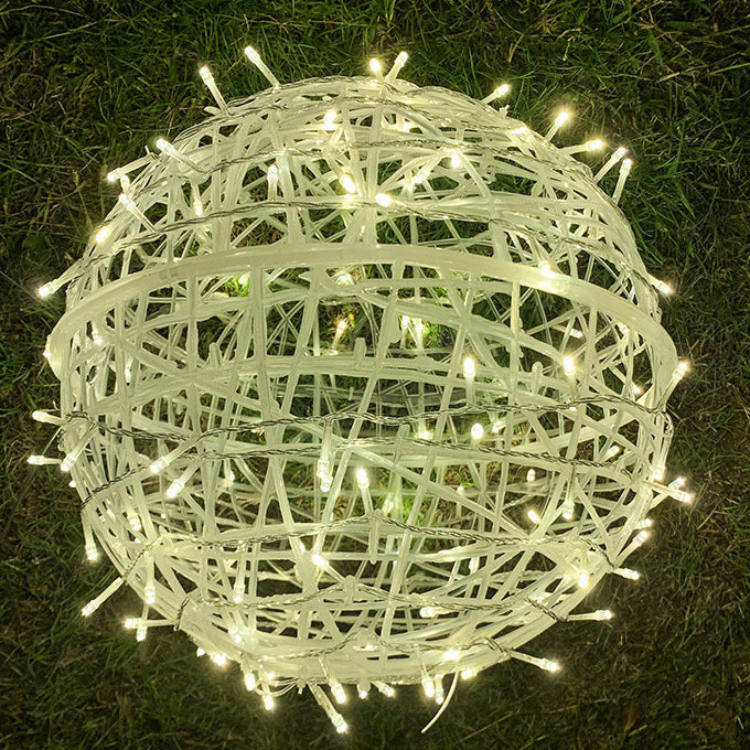 Boule enchevêtrée LED extérieure étanche décorative pour jardin 