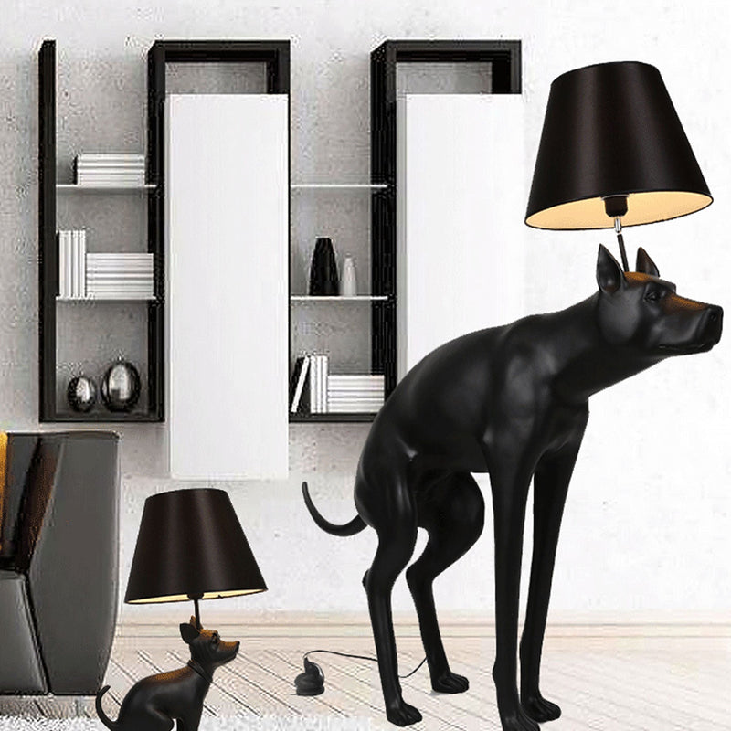 Modern Creative Dog Resin LED Table Lamp