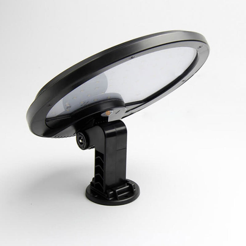 Solar Outdoor Human Sensor Round LED Patio Wall Sconce Lamp