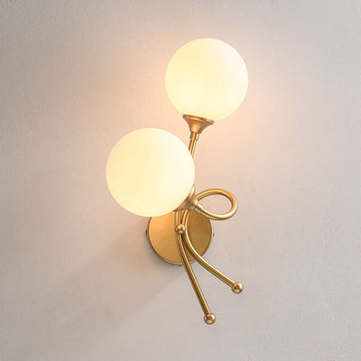 Modern Minimalist Knot Shape Design 2-Light Wall Sconce Lamp