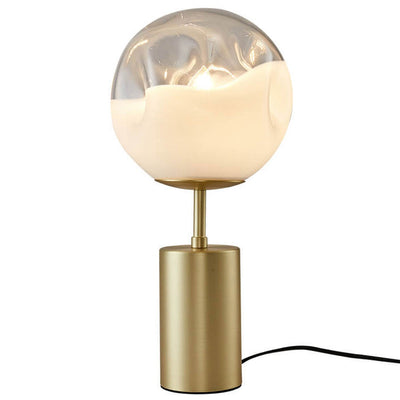 Modern Minimalist Creative Convex Glass Spherical Lamp Shade 1-Light Table Lamp