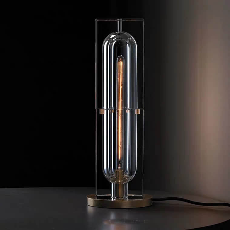 Moderne Kristall-Stereo-Geometrie-Design 1-Licht Tischlampe 