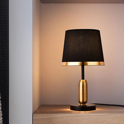 Lampe de Table 1 Lumière en Tissu Rétro Européen 