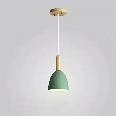 Nordic Log Dome Macaron 1-flammige Pendelleuchte 