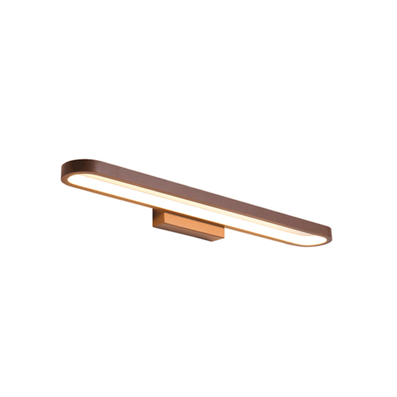 Modern Minimalist Circular Aluminum Vanity Light LED Mirror Front Wall Sconce Lamp For Bathroom
