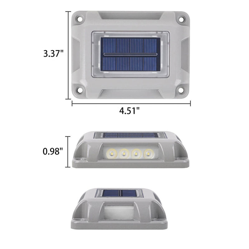 مصباح حائط ثنائي الاتجاه بإضاءة LED مقاوم للماء للطاقة الشمسية للحديقة الخارجية 