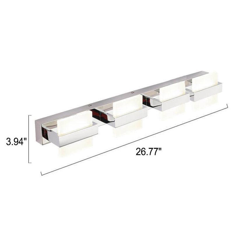 Modernes quadratisches Kombinationsdesign aus Acryl, LED-Spiegelfrontleuchte, Wandleuchte 