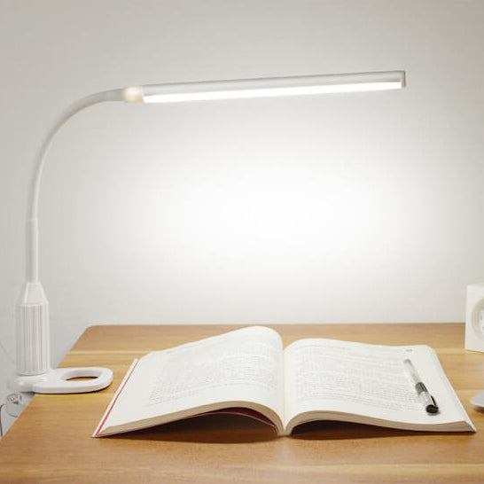 Lampe de table LED à clip réglable ABS moderne 