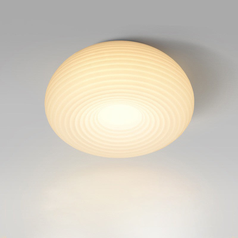 Minimalist Round Globe PE Material LED Flush Mount Ceiling Light