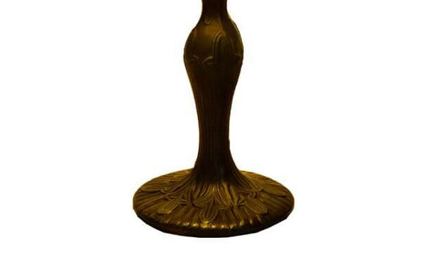 Lámpara de Mesa de Vidrio Tiffany Estilo Tulipán Rojo con 1 Luz 