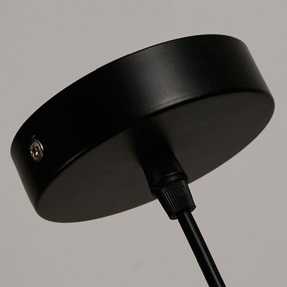 Lampe suspendue rétro à dôme à 1 lumière rouge rouille