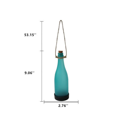 Lampe solaire LED suspendue en plastique pour bouteille de vin, 5 pièces, décoration extérieure 