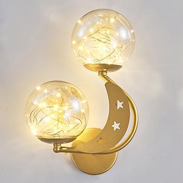 Moderne kreative Glas 2-Licht LED Wandleuchte 