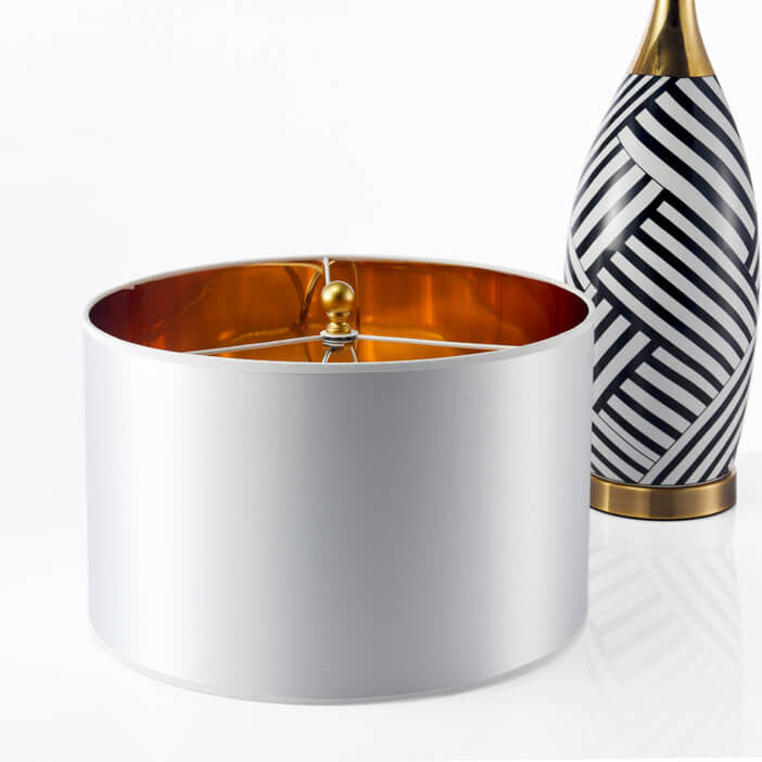 Nordic Vintage Keramik Metall 1-Licht Tischlampe 
