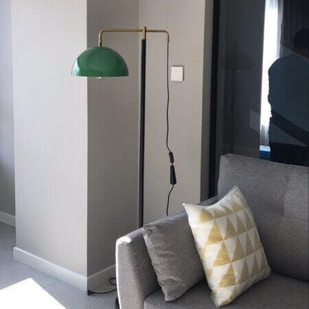 Lampadaire sur pied à 1 lumière en fer créatif minimaliste moderne 
