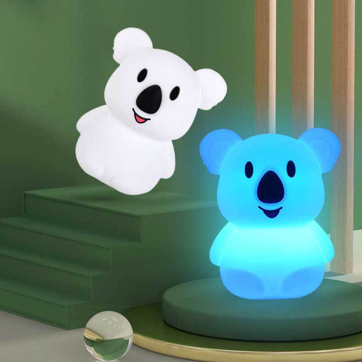 Lampe de table créative Koala Silicone USB Pat LED veilleuse 