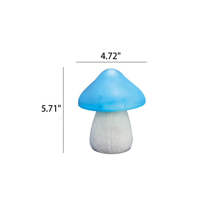 Solar Colored Mushroom Resin Plastic Outdoor Garden Lawn Decorative Light