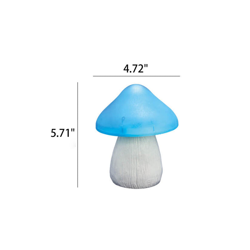 Solar Colored Mushroom Resin Plastic Outdoor Garden Lawn Decorative Light