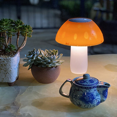 Solar Mushroom Shape LED Outdoor Garden Landscape Decorative Night Path Light
