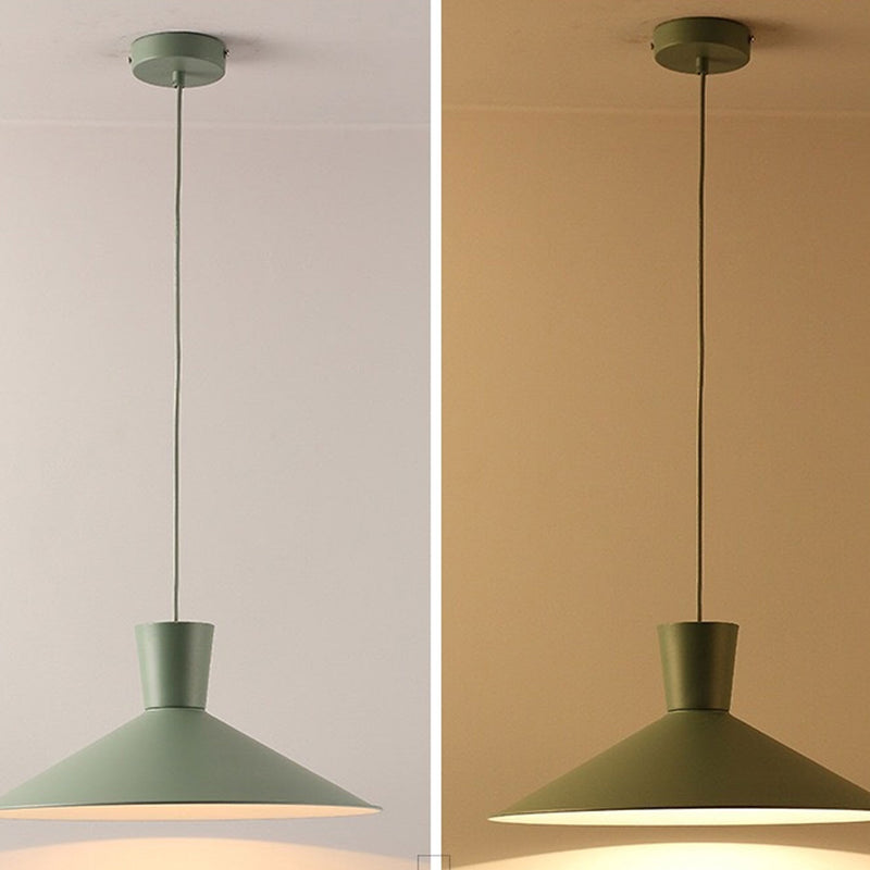 Nordic Macaron Color Solid Color Minimalist 1-Light Pendant Light