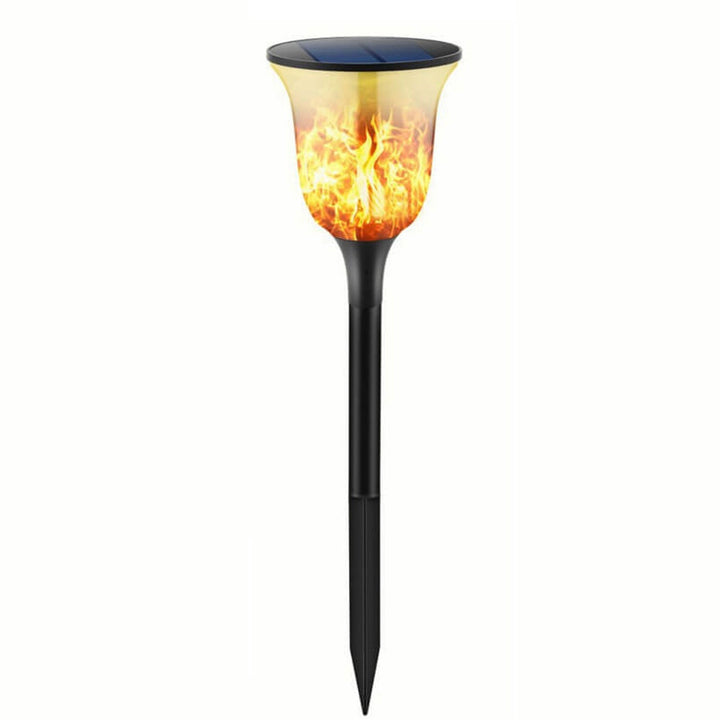Solarbetriebene Outdoor-Flammenfackel-Licht Rasen Einsetz Boden Garten Landschaftslicht 