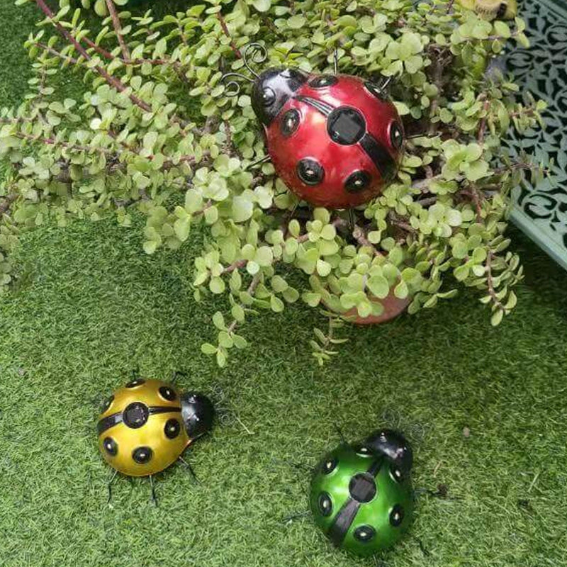 Solar Ladybug LED Iron Outdoor Lawn Decorative Light