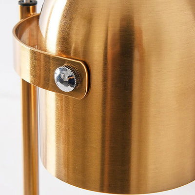Lampe de table à cire fondante d'aromathérapie métallique cylindrique simple nordique 