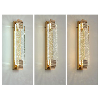 Moderne Luxus-Blasen-Kristallquadrat-Legierung LED-Wandleuchter-Lampe
