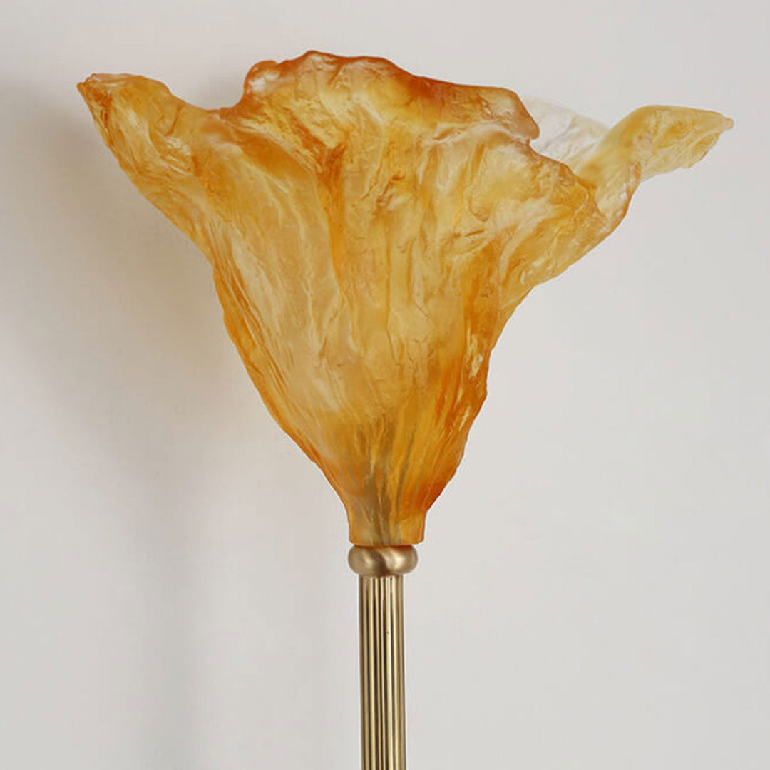 Conception Moderne de Lampe Murale en Verre de Lotus Chinois Sec 1-Lumière 