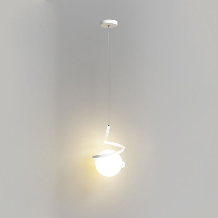 Luz colgante LED de hierro forjado minimalista moderno 