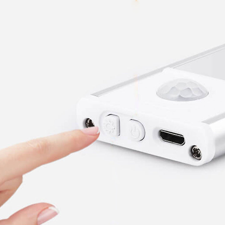 超薄型スマートLED人感センサー充電ヒルリップルライトストリップ 