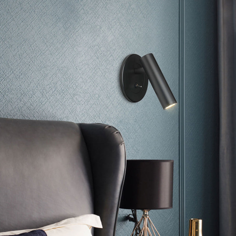 Modern Minimalist Solid Color Belt Switch Embedded LED Wall Sconce Lamp