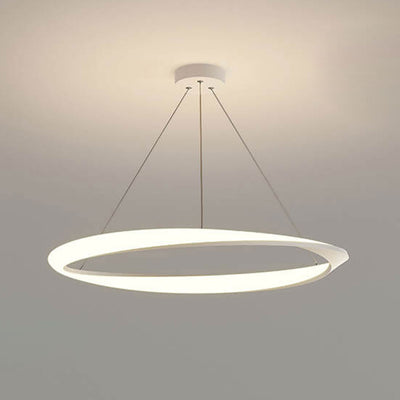 Nordic Light Runde LED-Pendelleuchte aus Aluminium 