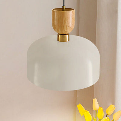 Nordic Minimalist Aluminum Dome 1-Light Pendant Light